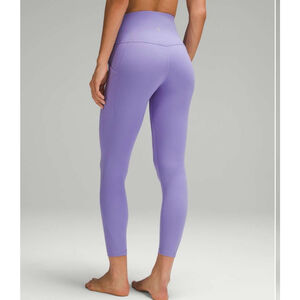 NWT Women's Lululemon Align High-Rise 25” Pant with Pockets 12 Dark Lavender